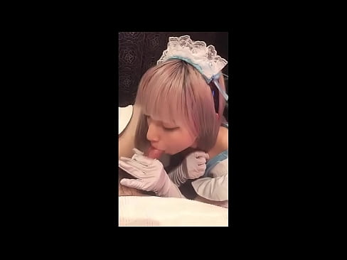 ❤️ Японскі ідал [маюка], французскі касцюм пакаёўкі, частка 1, мінет і дрочка з ласьёнам ❤️ Порна-відэа у нас ❤